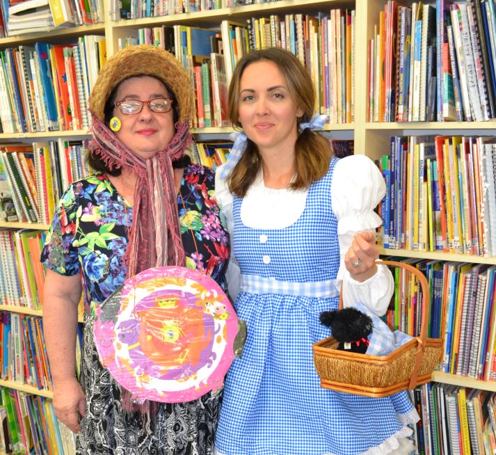 Teachers dressed up for book week.